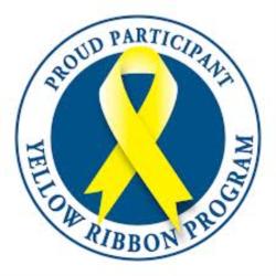 proud participant yellow ribbon program logo