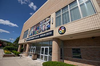 'LCCC' sign on building entrance