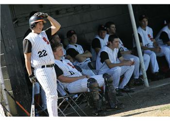 baseball team in dugout