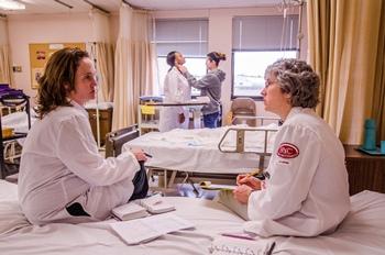 nursing students in simulation lab