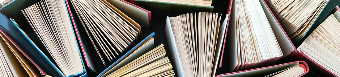 books stacked together